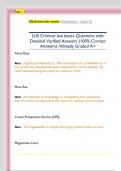 LLB Criminal law basics Questions with  Detailed Verified Answers &lpar;100&percnt; Correct  Answers&rpar; &sol;Already Graded A&plus; 
