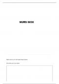 NURS 6030 &ndash; Exam 3 Cardiovascular Study Guide