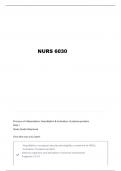 NURS 6030 &ndash; Pathophysiology Exam 2 Study Guide