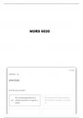 NURS 6030 &ndash; Exam 1 Study Guide