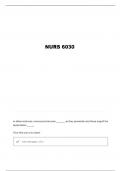 NURS 6030 CARDIAC QUESTIONS AND VERIFIED ANSWERS