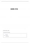 NURS 3730 MIDTERM PREP UNIT 2 QUESTIONS AND VERIFIED ANSWERS