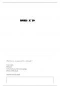 NURS 3730 MENTAL HEALTH EXAM 1 QUESTIONS AND VERIFIED ANSWERS