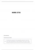 NURS-3730 EXAM 1 &lpar;CLASS 1&rpar; QUESTIONS AND VERIFIED ANSWERS