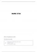 NURS 3730 EXAM 3 QUESTIONS AND VERIFIED ANSWERS