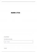 NURS 3730 EXAM 1 FRANU QUESTIONS AND VERIFIED ANSWERS