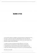 NURS3730 PAIN SYMPTOM MANAGEMENT QUESTIONS AND VERIFIED ANSWERS