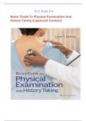 Test Bank - Bates' Guide To Physical Examination and History Taking 13th Edition By Lynn S&period; Bickley&comma; &lpar;All Chapters 1-27&rpar;&period;Latest Edition 2025