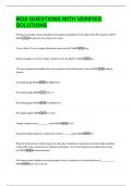 BQA QUESTIONS WITH VERIFIED  SOLUTIONS 