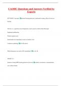 CAOHC Questions and Answers Verified by  Experts
