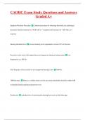 CAOHC Exam Study Questions and Answers  Graded A&plus;