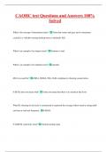 CAOHC test Questions and Answers 100&percnt;  Solved