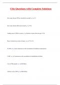 Cbis Questions with Complete Solutions