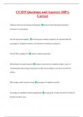 CCIFP Questions and Answers 100&percnt;  Correct