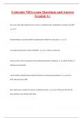 Colorado NHA exam Questions and Answer  Graded A&plus;