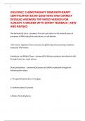 ONS&sol;ONCC CHEMOTHERAPY IMMUNOTHERAPY CERTIFICATION EXAM QUESTIONS AND CORRECT DETAILED ANSWERS TOP RATED VERSION FOR ALREADY A GRADED WITH EXPERT FEEDBACK &vert; NEW AND REVISED