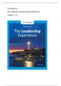 Test Bank for The Leadership Experience&comma; 8th Edition by Daft&comma; All Chapters 1 - 15&comma; Latest Edition 2025