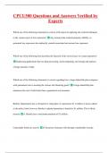 CPCU500 Questions and Answers Verified by  Experts
