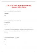 CSI - CDT study terms&period; Questions and  Answers 100&percnt; Solved