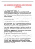 PD 704 EXAM QUESTIONS WITH VERIFIED ANSWERS 