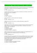 Enterprise Test Ch12 Solved 100&percnt; Correct