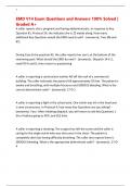 EMD V14 Exam Questions and Answers 100&percnt; Solved &vert; Graded A&plus;