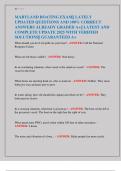 MARYLAND BOATING EXAM&vert;&vert; LATELY  UPDATED QUESTIONS AND 100&percnt; CORRECT  ANSWERS ALREADY GRADED A&plus;&vert;&vert; LATEST AND  COMPLETE UPDATE 2025 WITH VERIFIED  SOLUTIONS&vert;&vert; GUARANTEED A&plus; 