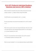 HAS 107F Medical & Individual Readiness Questions And Answers 100&percnt; Solutions