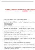 MATERNAL NEWBORN ATI STUDY GUIDE WITH QUESTIONS AND CORRECT ANSWERS