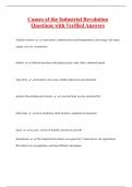 Causes of the Industrial Revolution Questions with Verified Answers