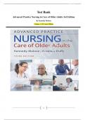 Test Bank Advanced Practice Nursing in Care of Older Adults&period; 3rd Edition  By Kennedy Malone  Chapter 1-19&vert; Latest Edition