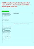 CNOR Practice Exam Prep by CCI &sol; Expert Verified Actual Questions & Answers for Guaranteed Pass &vert; Newest Update&comma; 2025-2026&period;