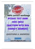 IPC2602 TEST BANK 2025 &lpar;MCQ&rpar; &lpar;QUESTIONS & ANSWERS&rpar;