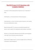 Mar3023 Exam 2 UCF Questions with Complete Solutions