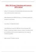 MHA 705 Exam 2 Questions and Answers  100&percnt; Solved