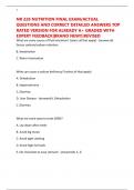 NR 228 NUTRITION FINAL EXAM&sol;ACTUAL QUESTIONS AND CORRECT DETAILED ANSWERS TOP RATED VERSION FOR ALREADY A&plus; GRADED WITH EXPERT FEEDBACK&vert;BRAND NEW&excl;&excl;&vert;REVISED