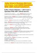  Kelley School of Business &lpar;McCrory&rpar; - L201 Exam1&comma; 2 and 3&vert;2025 Questions With 100&percnt; Solved Solutions&excl;&excl;&comma;&period;