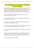 MCG Guidelines Exam- Questions With 100&percnt; Correct Answers&excl;