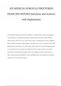 ATI MEDICAL SURGICAL PROCTORED EXAM 2025 RETAKE Questions and Answers with Explanations