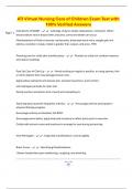 ATI Virtual Nursing Care of Children Exam Test with 100&percnt; Verified Answers