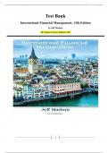 Test Bank International Financial Management&comma; 13th Edition by Jeff Madura&period; All Chapters&vert; Latest Edition&vert; 2025