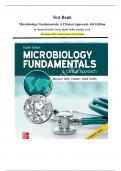 Test Bank Microbiology Fundamentals&colon; A Clinical Approach&comma; 4th Edition by Marjorie Kelly Cowan&comma; Heidi Smith&comma; Jennifer Lusk All Chapters&vert; 100&percnt; Verified Answers&vert; Latest Edition