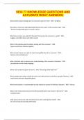 SEIU 77 KNOWLEDGE QUESTIONS AND ACCURATE RIGHT ANSWERS&period;