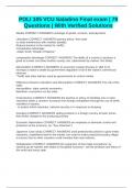 POLI 105 VCU Saladino Final exam &vert; 79 Questions &vert; With Verified Solutions