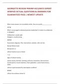 GEORGETTE REVIEW PMHNP ACCURATE EXPERT VERIFIED ACTUAL QUESTIONS & ANSWERS FOR GUARANTEED PASS &vert; NEWEST UPDATE