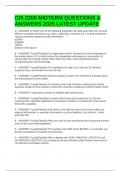 CIS 2200 MIDTERM QUESTIONS & ANSWERS 2025 LATEST UPDATE