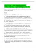 MIDTERM 1 CIS 2200 CORRECT QUESTIONS & ANSWERS&lpar;RATED A&plus;&rpar;