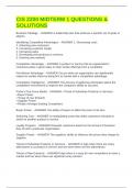 CIS 2200 MIDTERM 1 QUESTIONS & SOLUTIONS