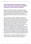 DPR LAWS AND REGULATIONS 3RD EDITION STUDY GUIDE EXAM &vert; QUESTIONS & ANSWERS &lpar;VERIFIED&rpar; &vert; LATEST UPDATE &vert; GRADED A&plus;
