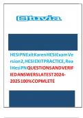HESI PN MEDICAL SURGICAL VERSION 3 EXAM LATEST ACTUAL EXAM COMPLETE 100 REAL QUESTIONS AND CORRECT ANSWERS WITH NGN (NEWEST UPDATED VERSION)